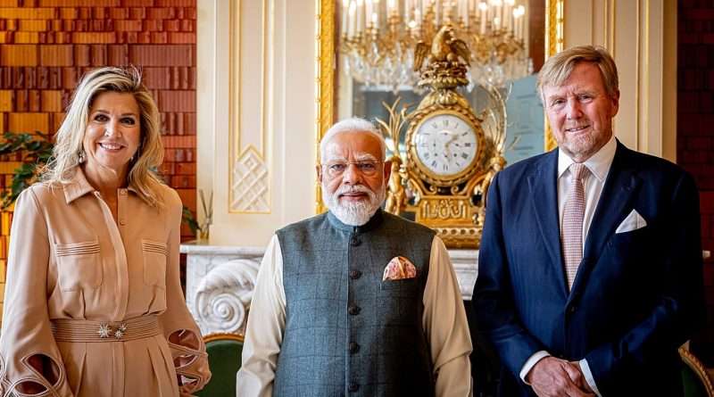 Hindistan Başbakanı Modi, Avrupa turuna Hollanda kraliyet ailesiyle başladı